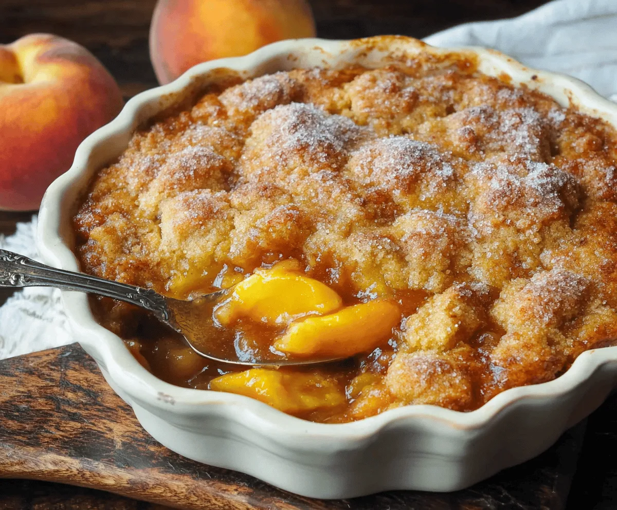 Easy Southern Peach Cobbler Recipe