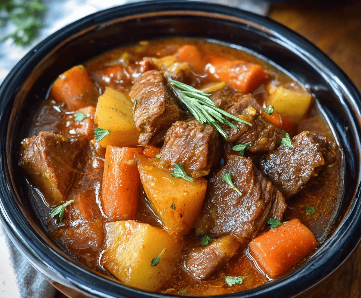Easy Slow Cooker Beef Stew Recipe for Tender, Hearty Meals