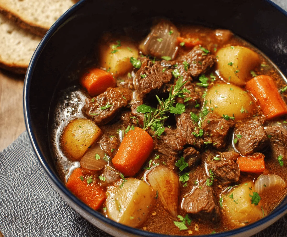Easy Slow Cooker Beef Stew Recipe for Tender, Hearty Meals
