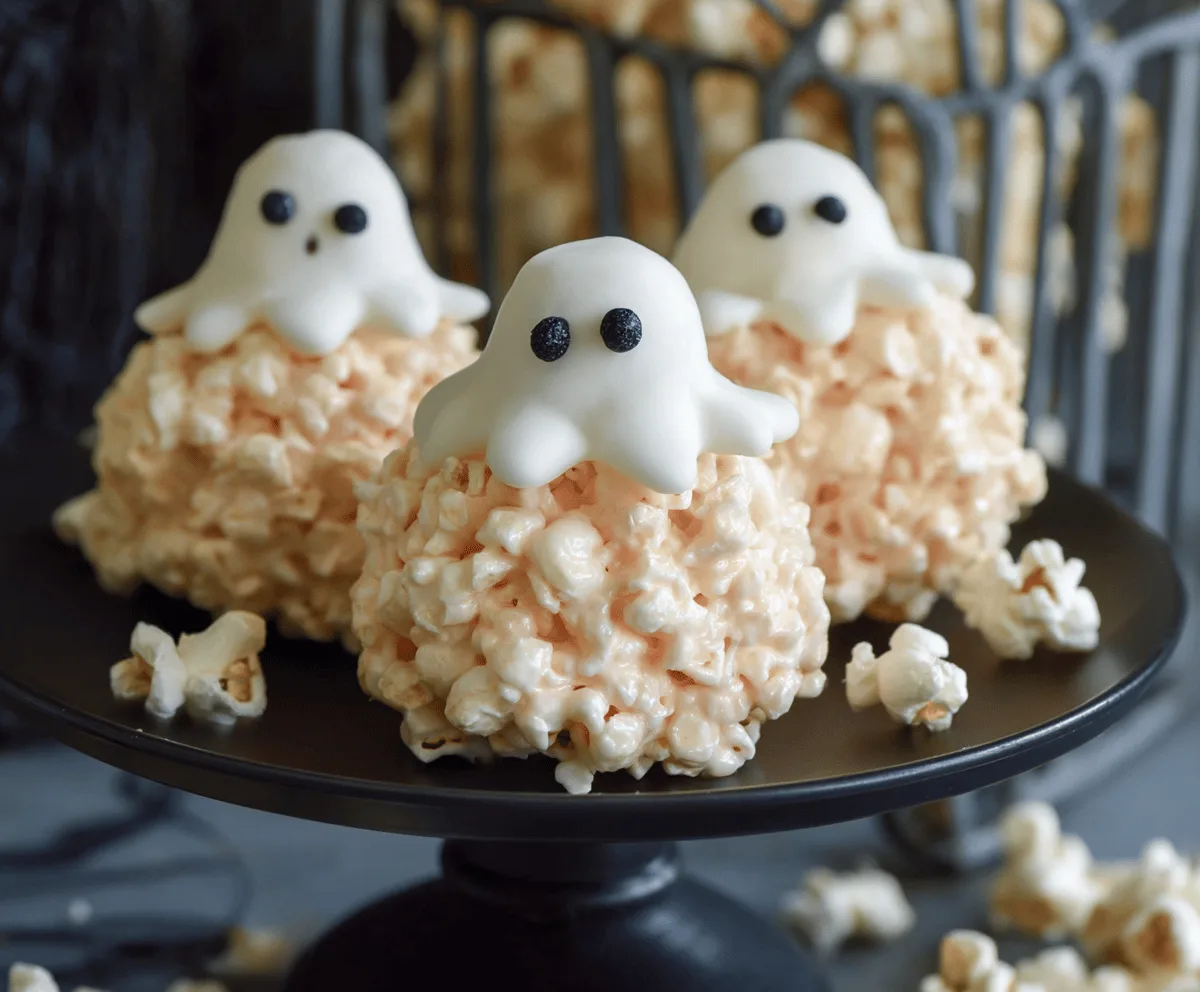 Sweet & Chewy Ghost Popcorn Balls