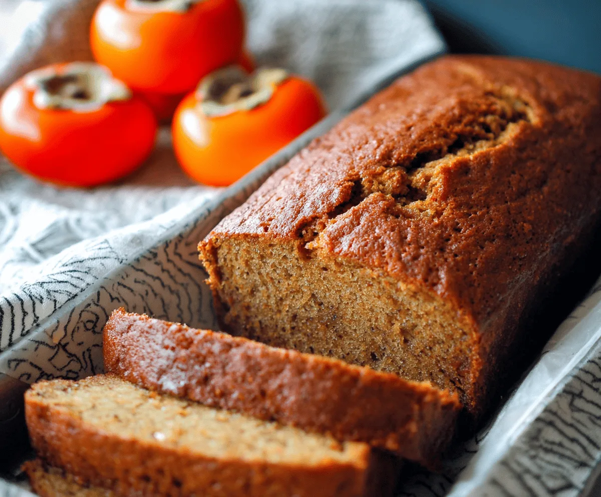 Easy Ginger Persimmon Bread Recipe