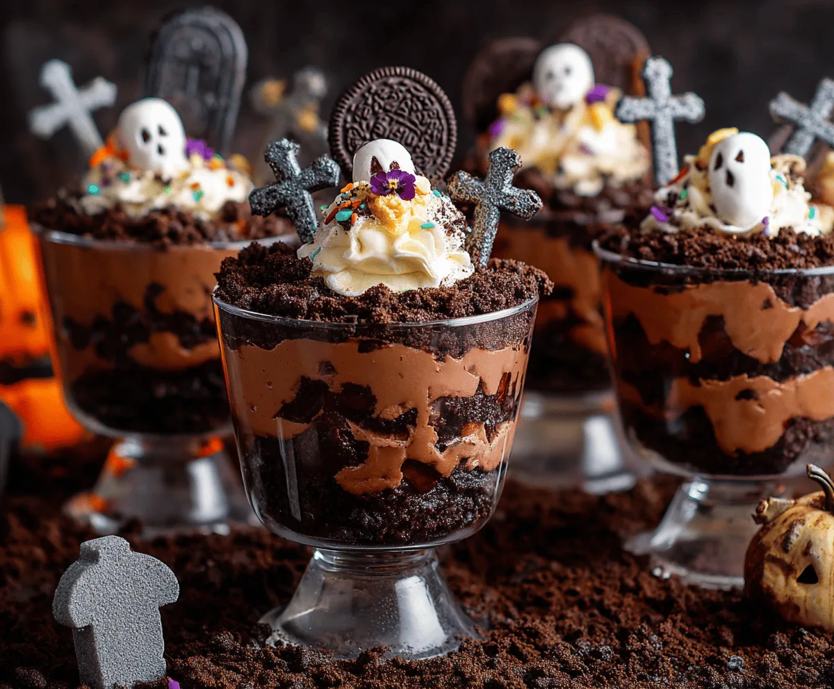 Easy Graveyard Dirt Cups Recipe
