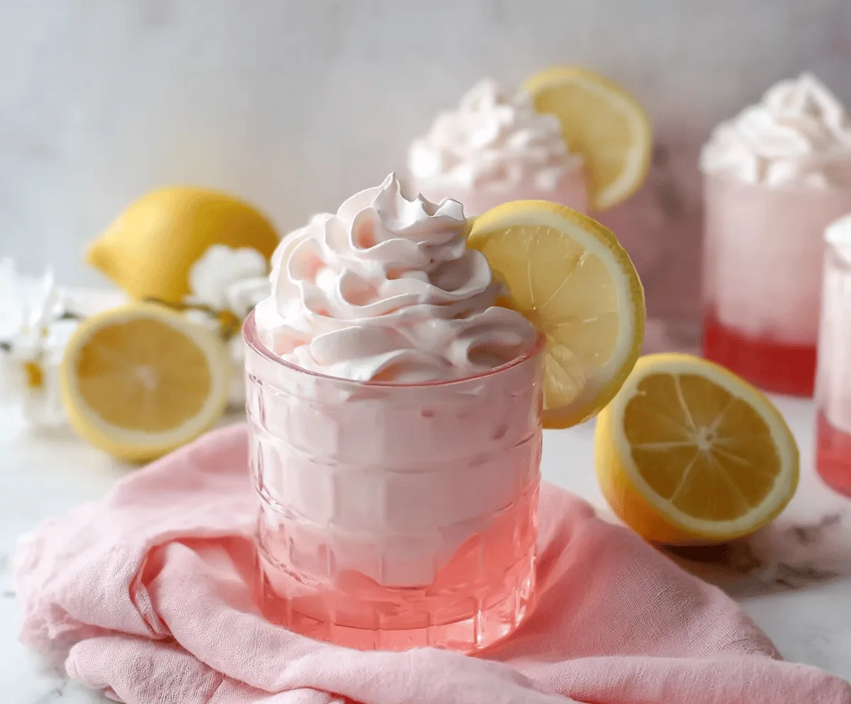 Creamy Whipped Pink Lemonade Recipe