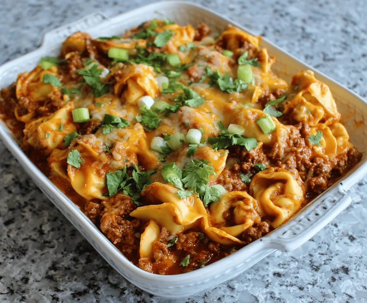 Cheesy Beef Enchiladas Tortellini Recipe