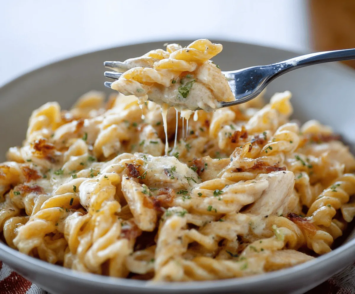 Cheesy Ranch Chicken Pasta Recipe