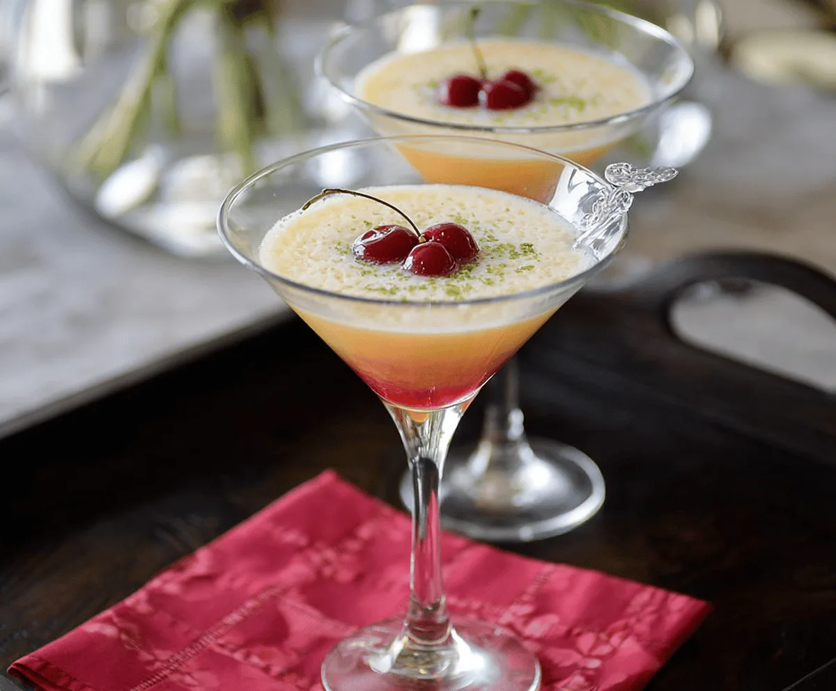 Smooth Cherry Cheesecake Martini