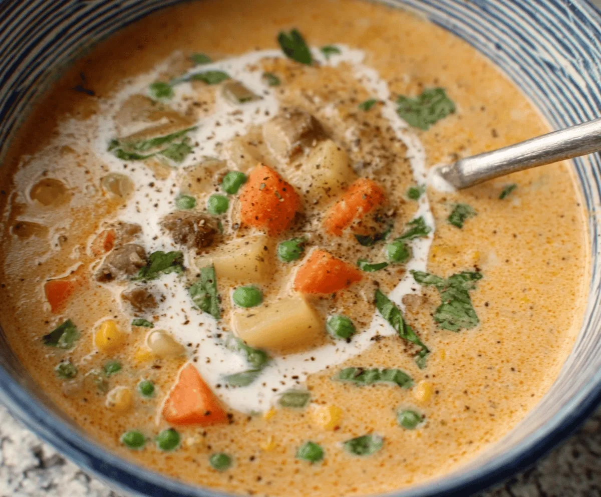 Easy Creamy Vegetable Soup Recipe