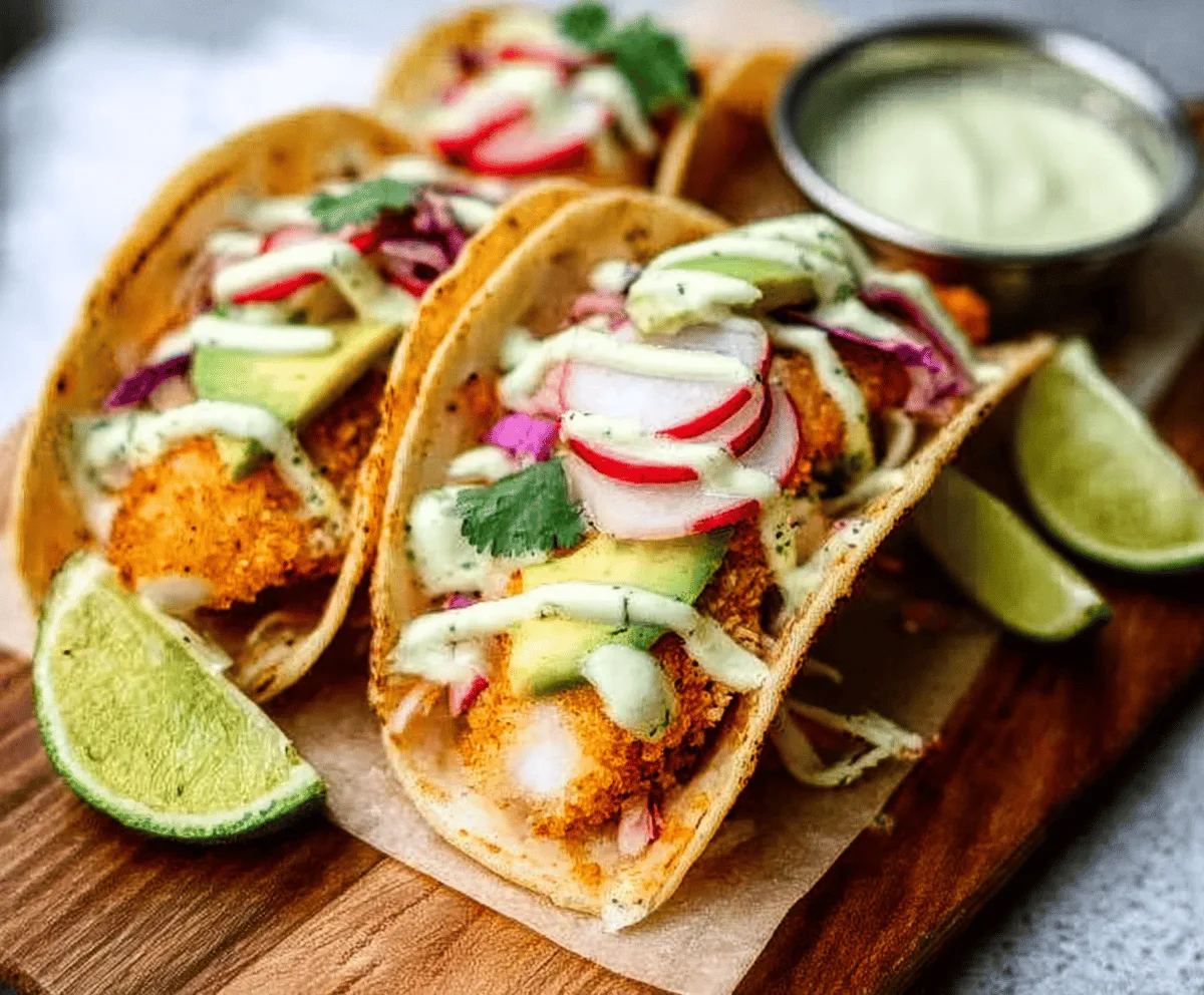 Quick Crispy Baja Fish Tacos