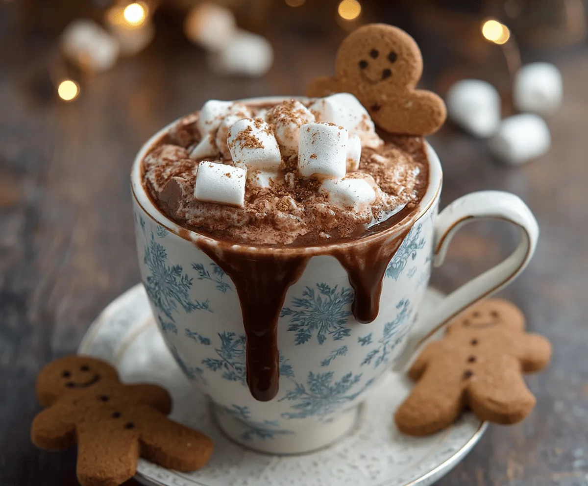 Easy Gingerbread Hot Chocolate