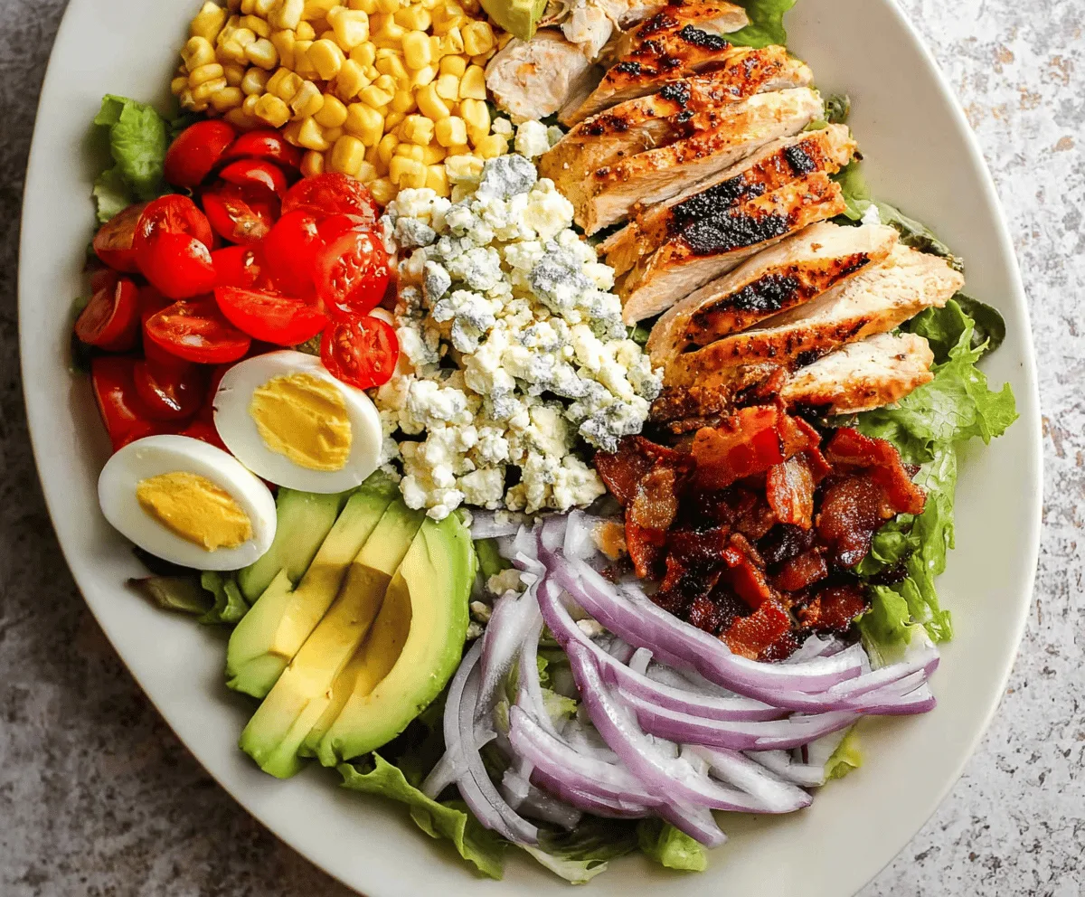 Fresh Healthy Cobb Salad
