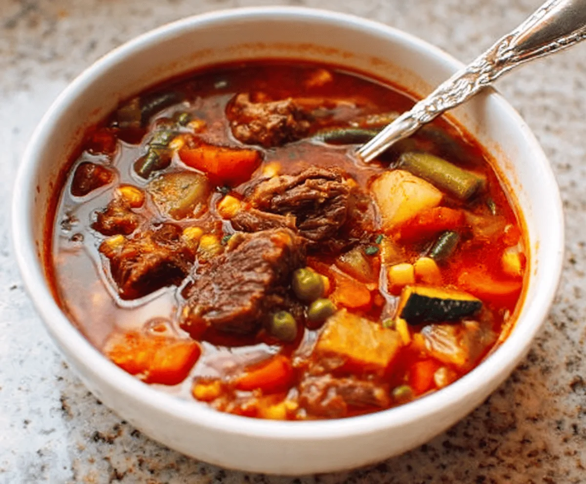 Hearty Old-Fashioned Vegetable Beef Soup