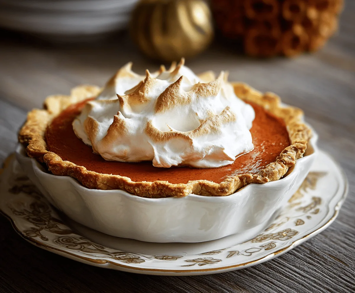 Easy Pumpkin Pie with Maple Whipped Cream