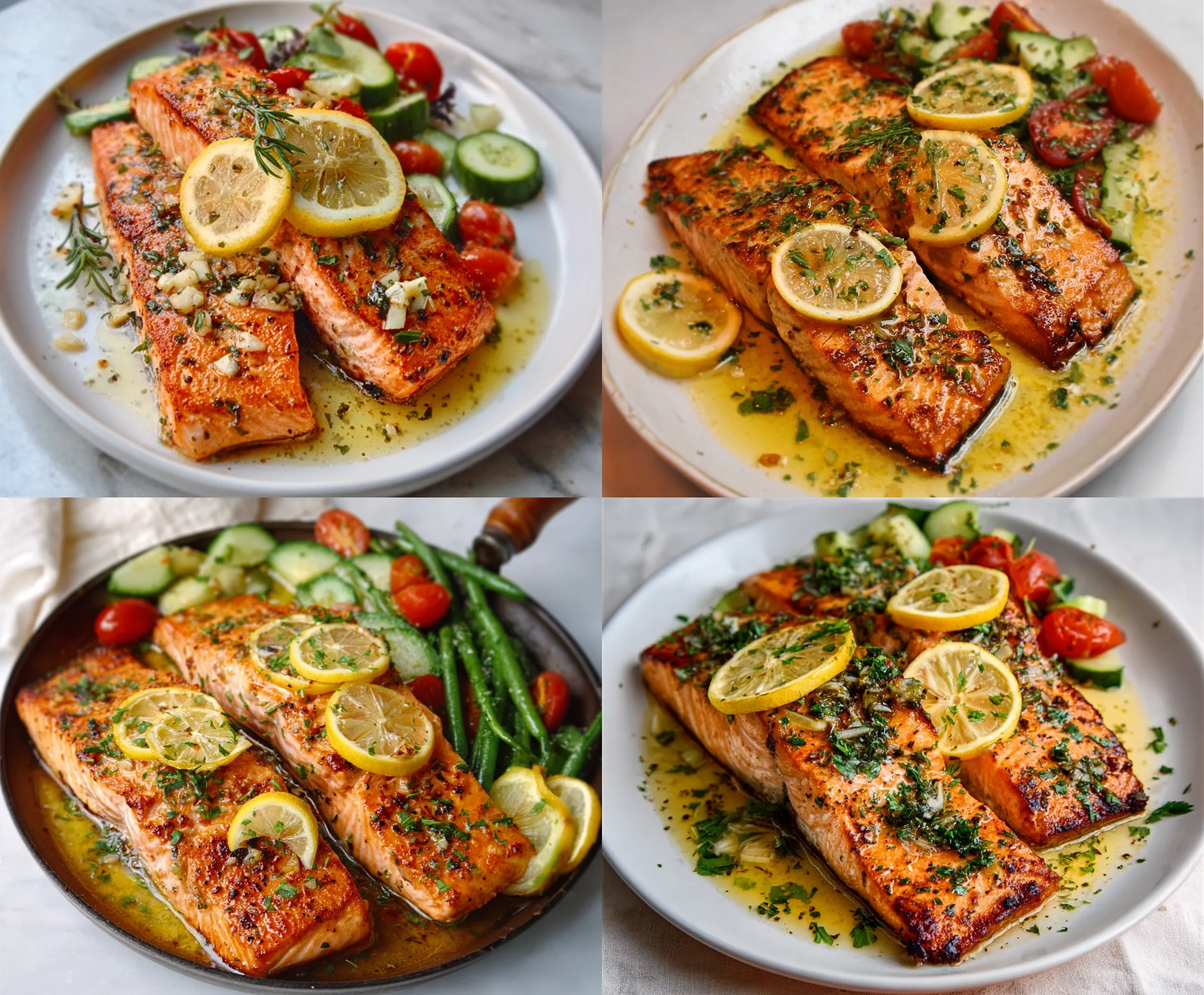 Garlic Lemon Butter Salmon