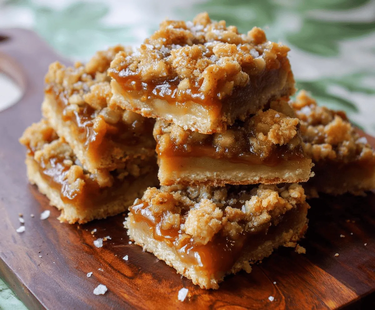 Easy Salted Caramel Apple Pie Bars
