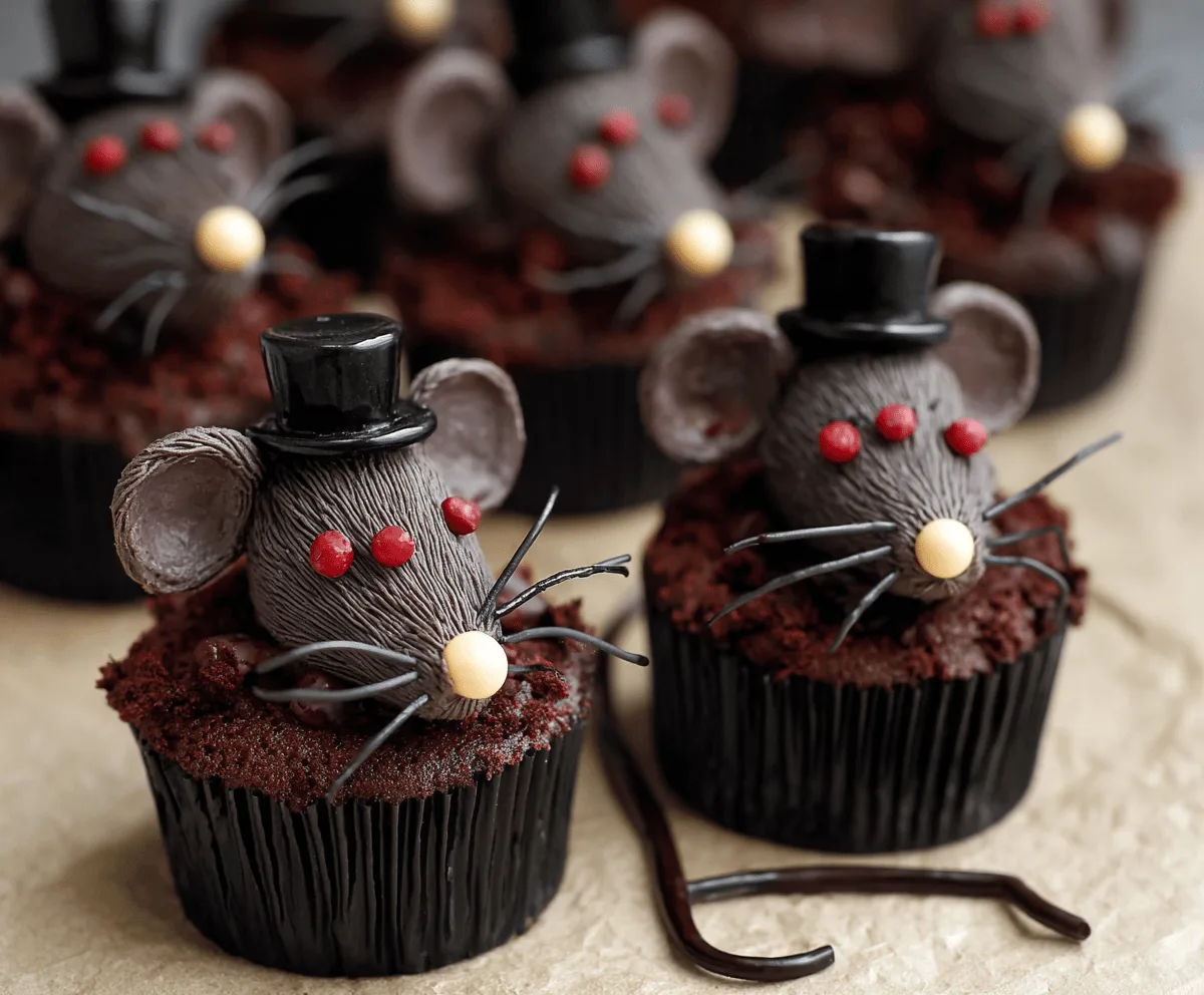 Easy Silly Rat Cake Cupcakes