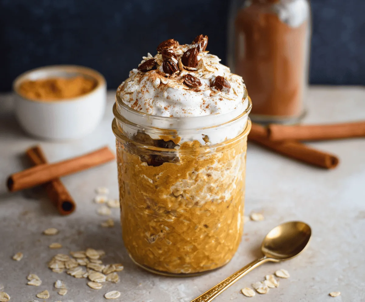 Easy Spiced Pumpkin Overnight Oats