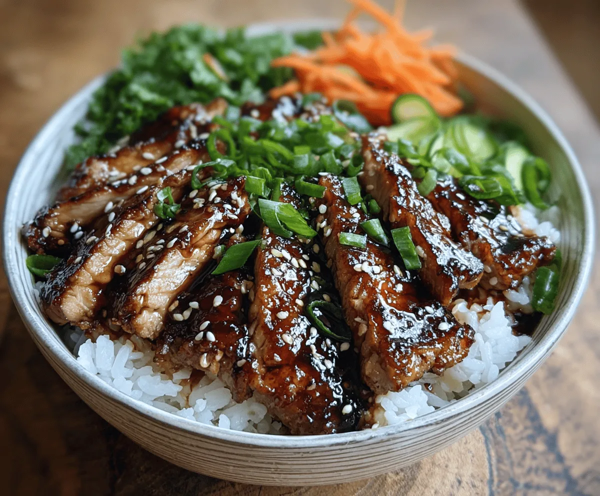 Easy Sticky Chicken Rice Bowls