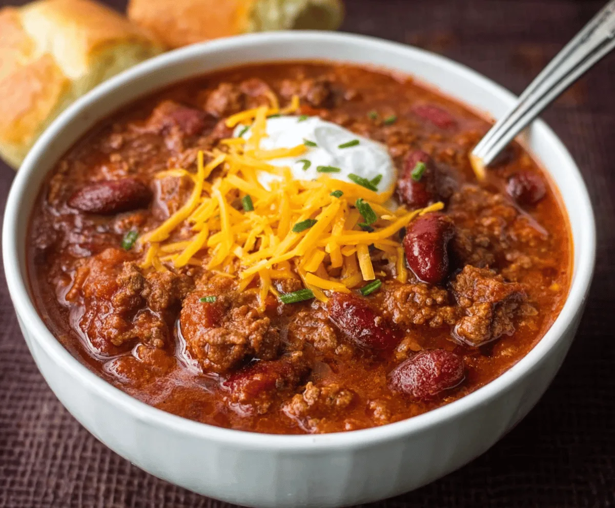 Easy Stovetop Ground Beef Chili