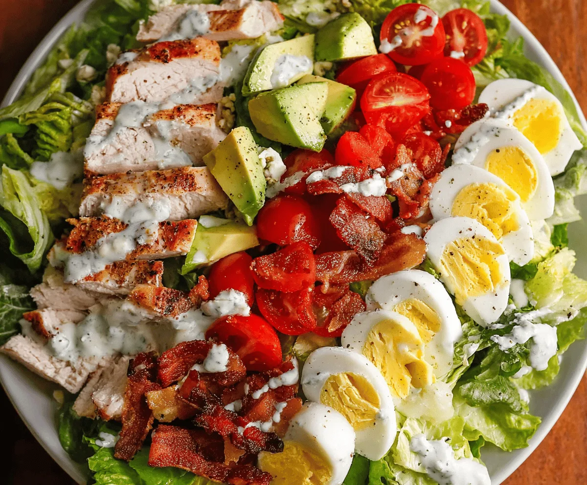 Easy Turkey Cobb Salad Recipe