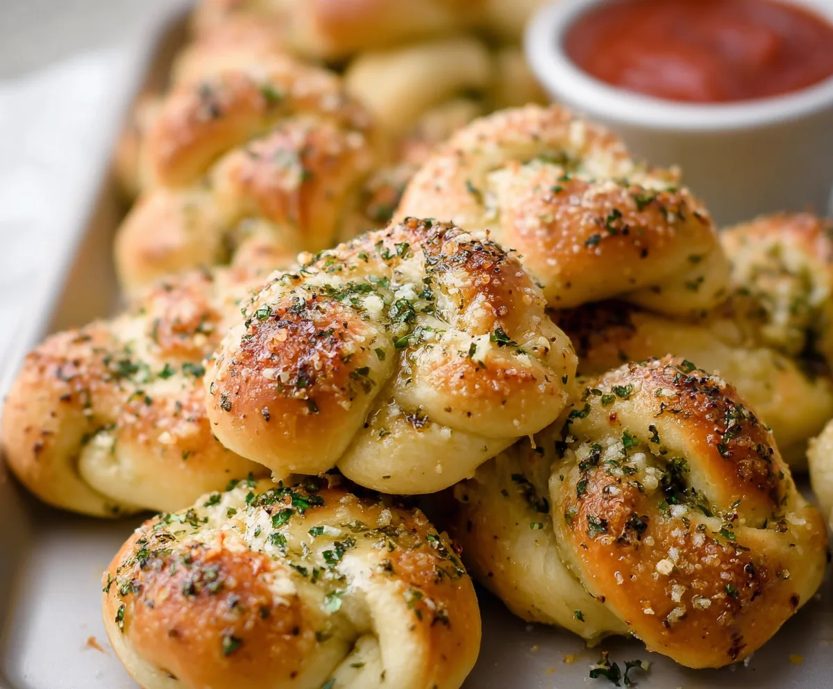 Easy Baked Garlic Knots Recipe