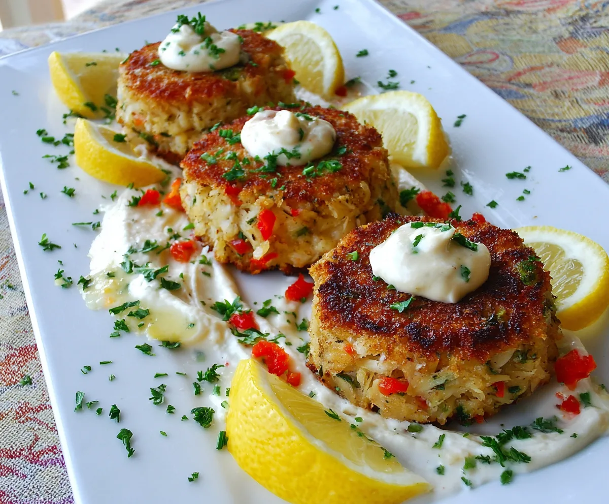Easy Mini Crab Cakes with Lemon Aioli