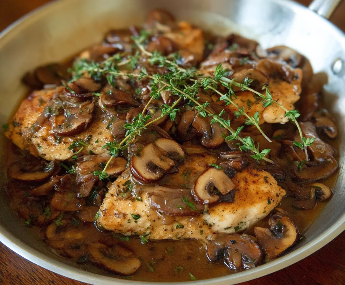 Easy Mushroom Chicken Marsala Recipe