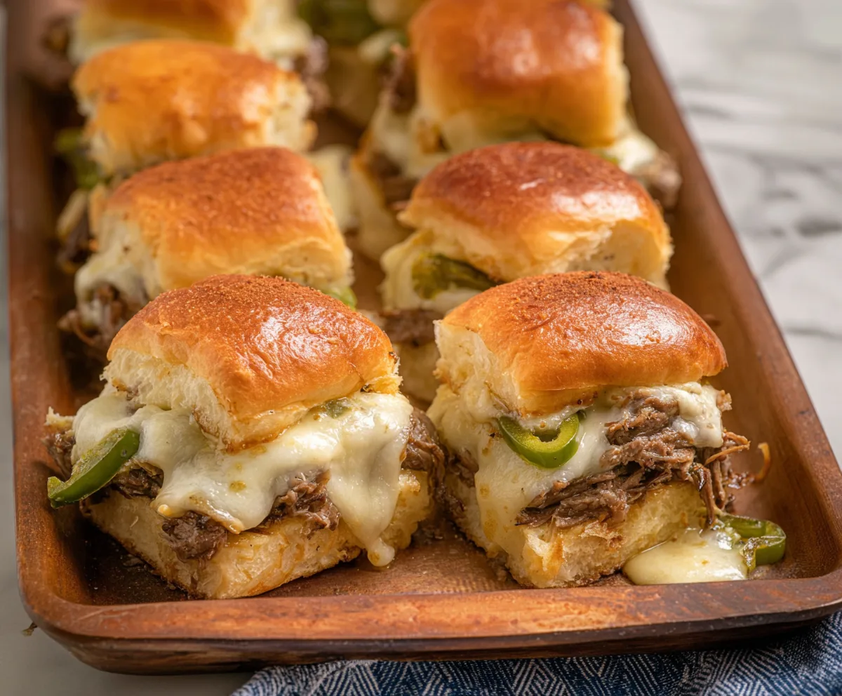 Easy Philly Cheesesteak Sliders Recipe