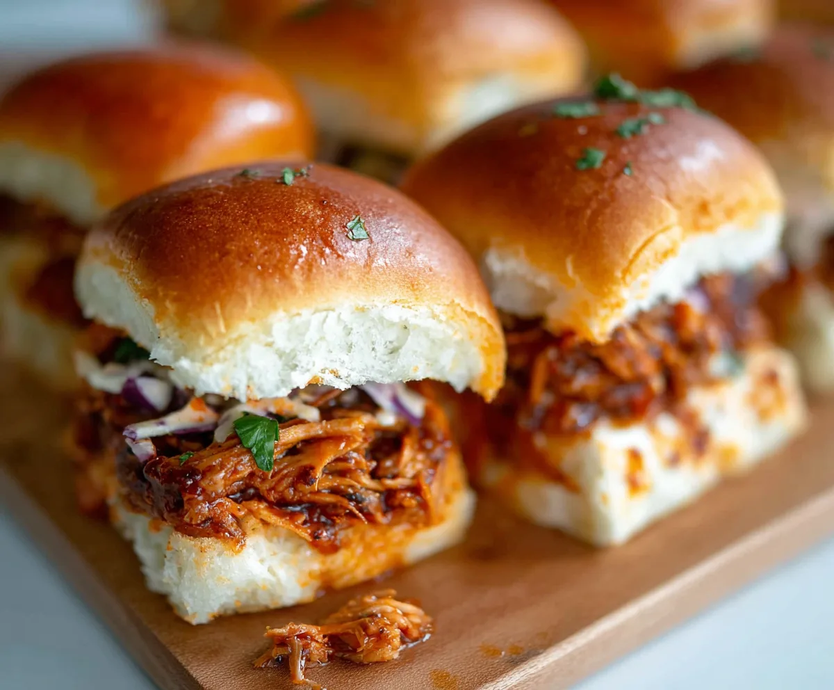 Easy Savory Pulled Pork Sliders