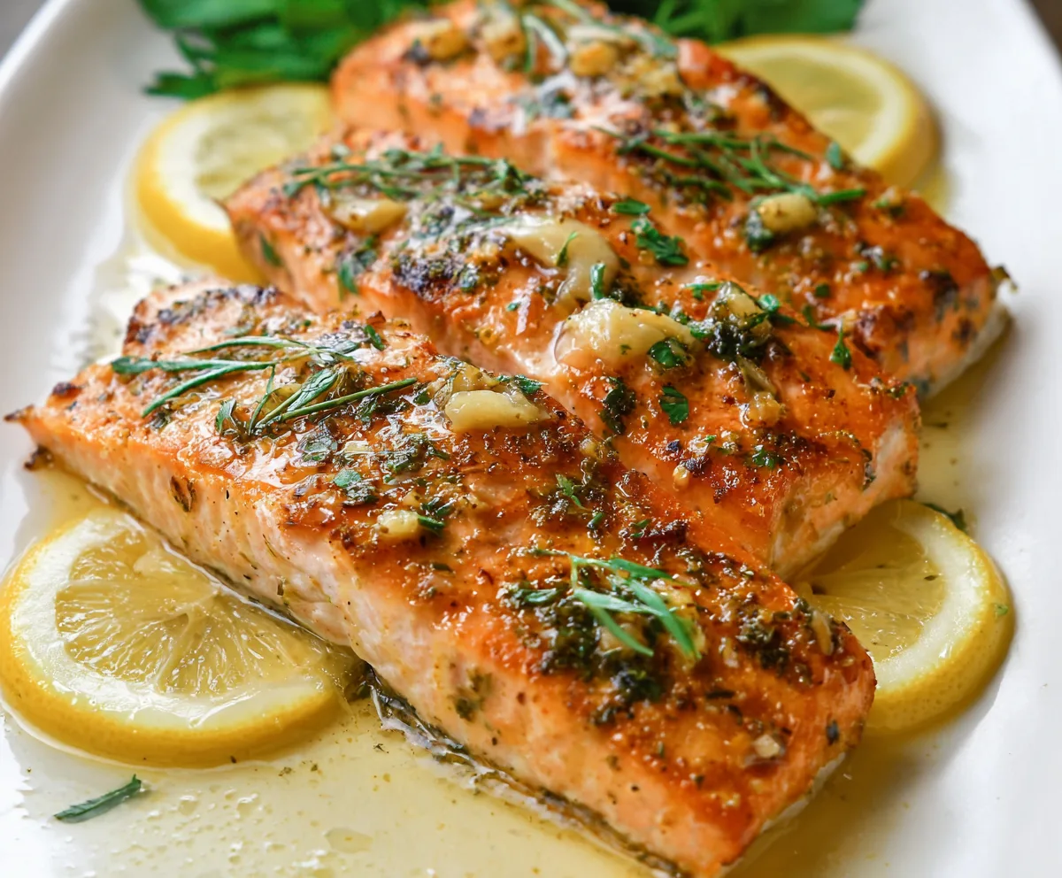 Easy Baked Lemon Garlic Salmon
