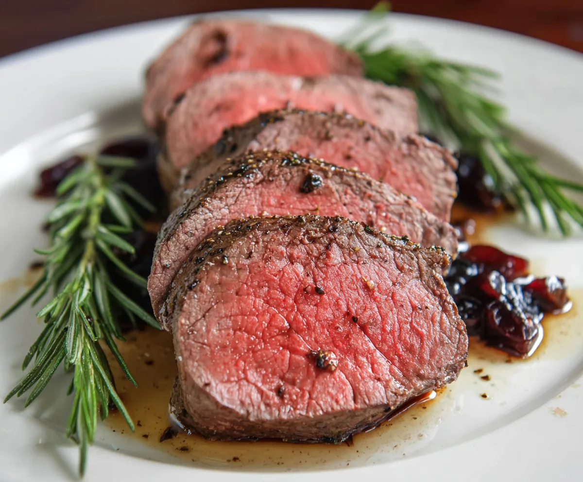 Easy Beef Tenderloin with Red Wine Sauce