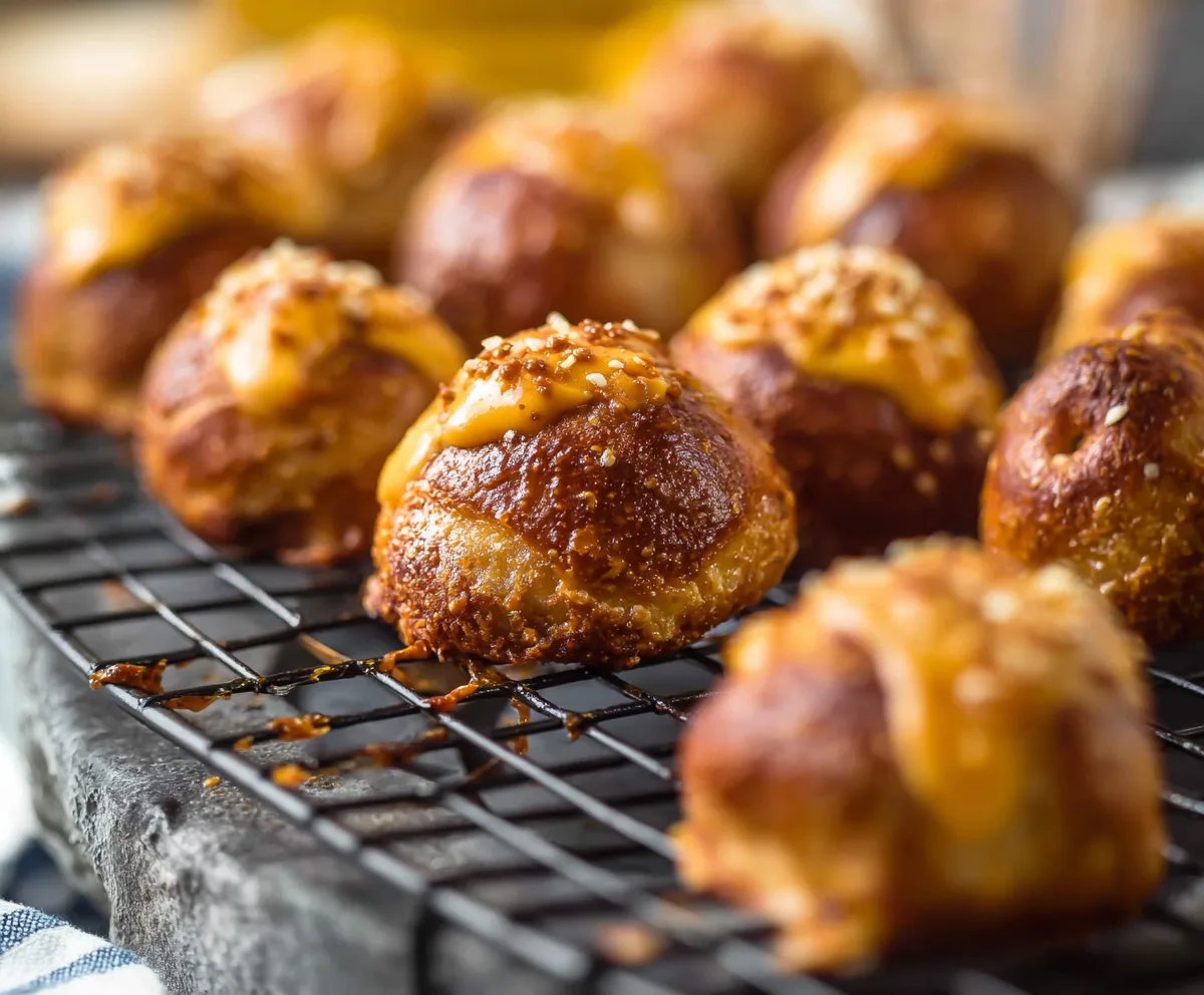 Easy Beer Cheese Pretzel Bites