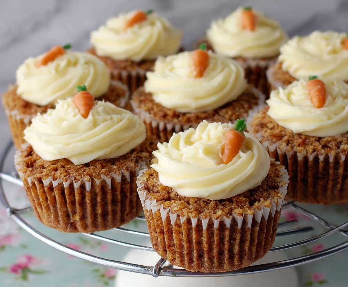 Best Carrot Cake Cupcakes with Cream Cheese Icing