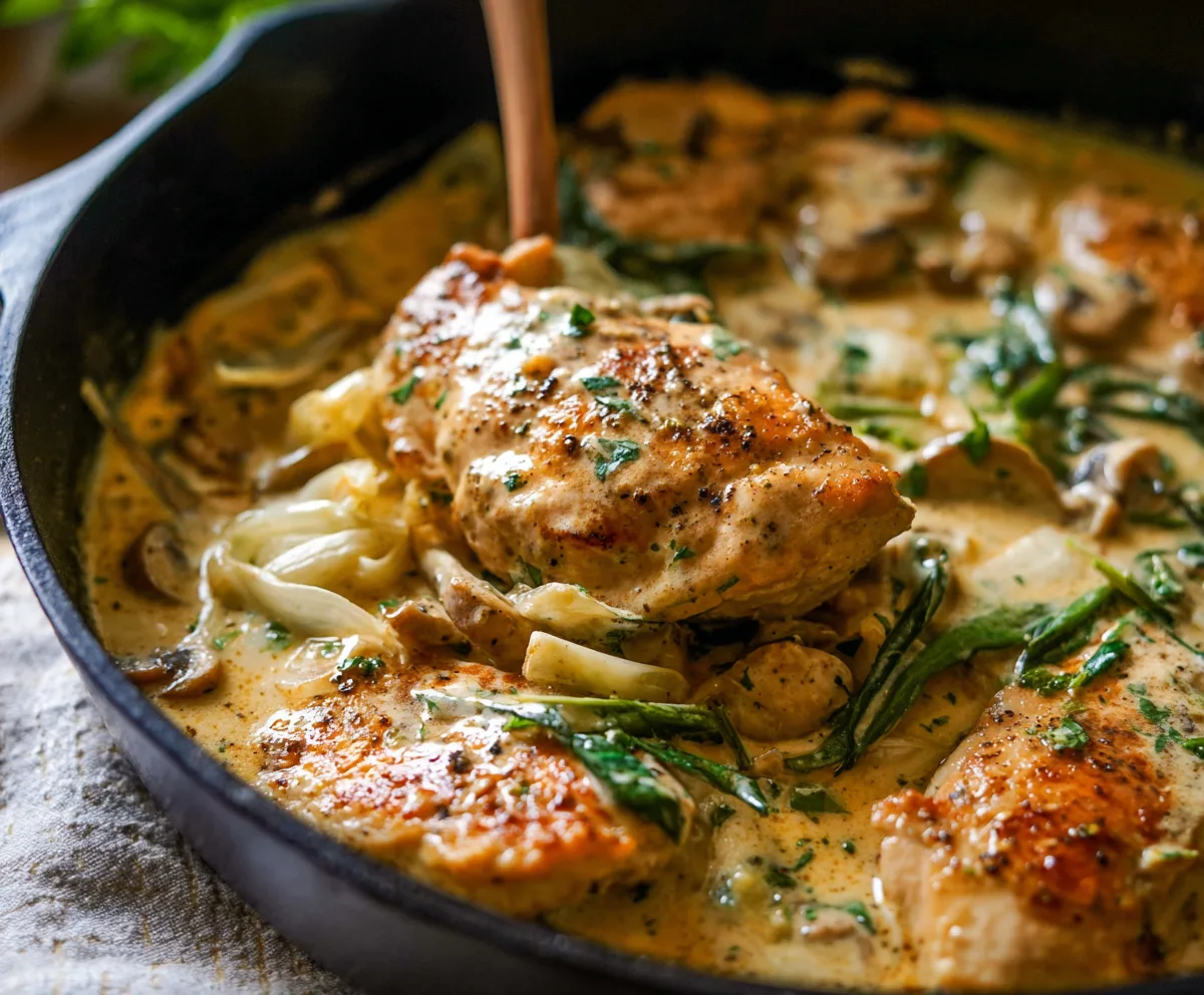 Creamy Garlic Chicken Skillet
