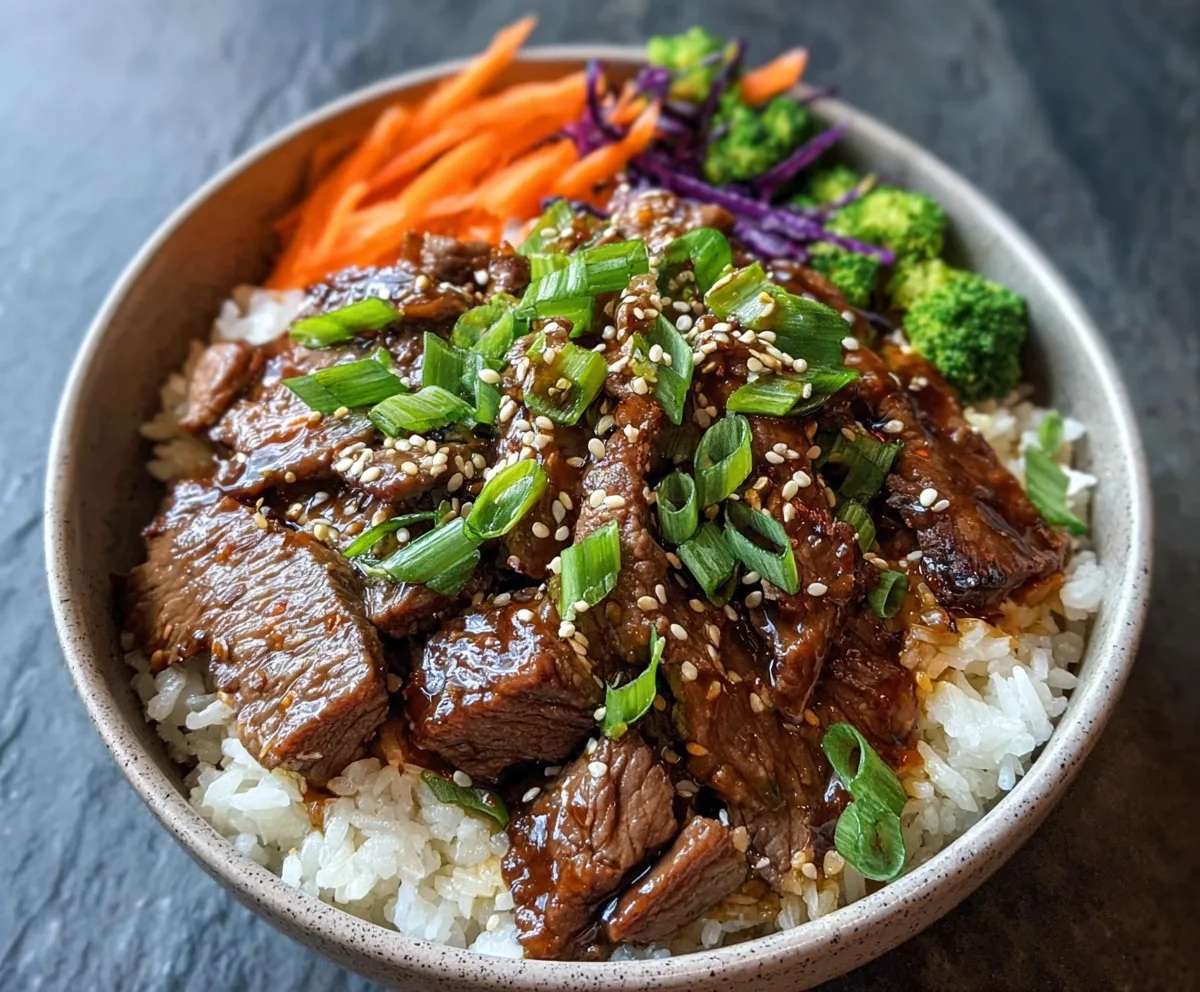 Easy Korean BBQ Beef Bowls