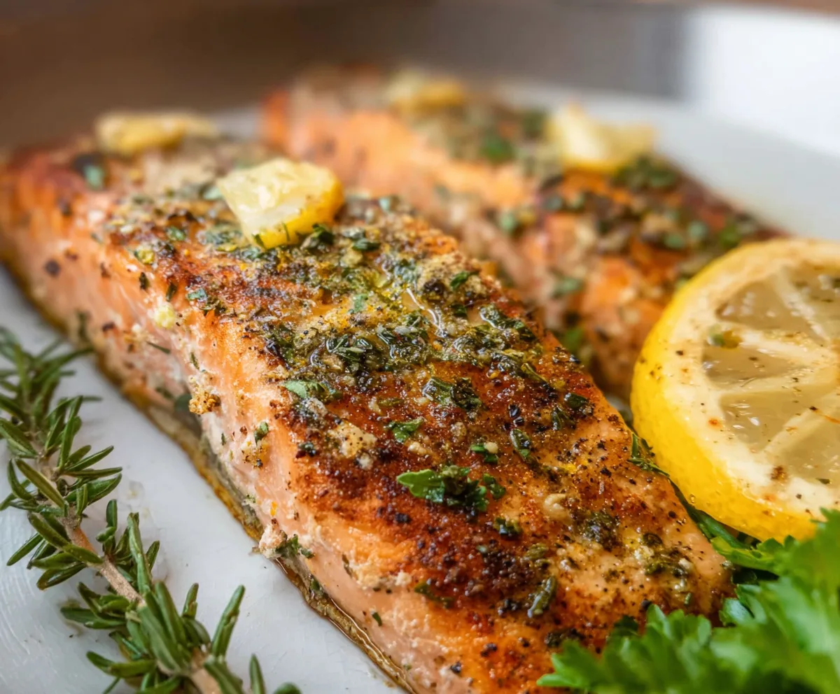 Easy Lemon Herb Roasted Salmon