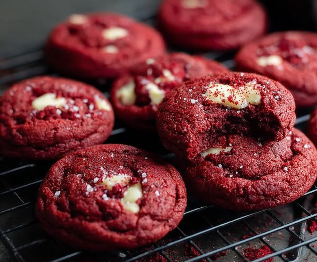 Soft Red Velvet Cookies Recipe