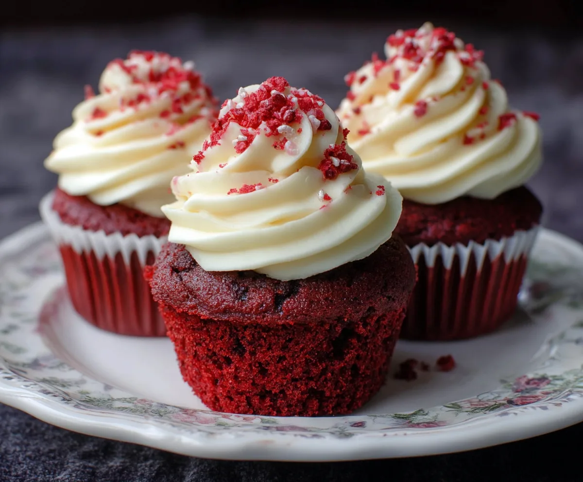 Red Velvet Cupcakes with Cream Cheese Frosting