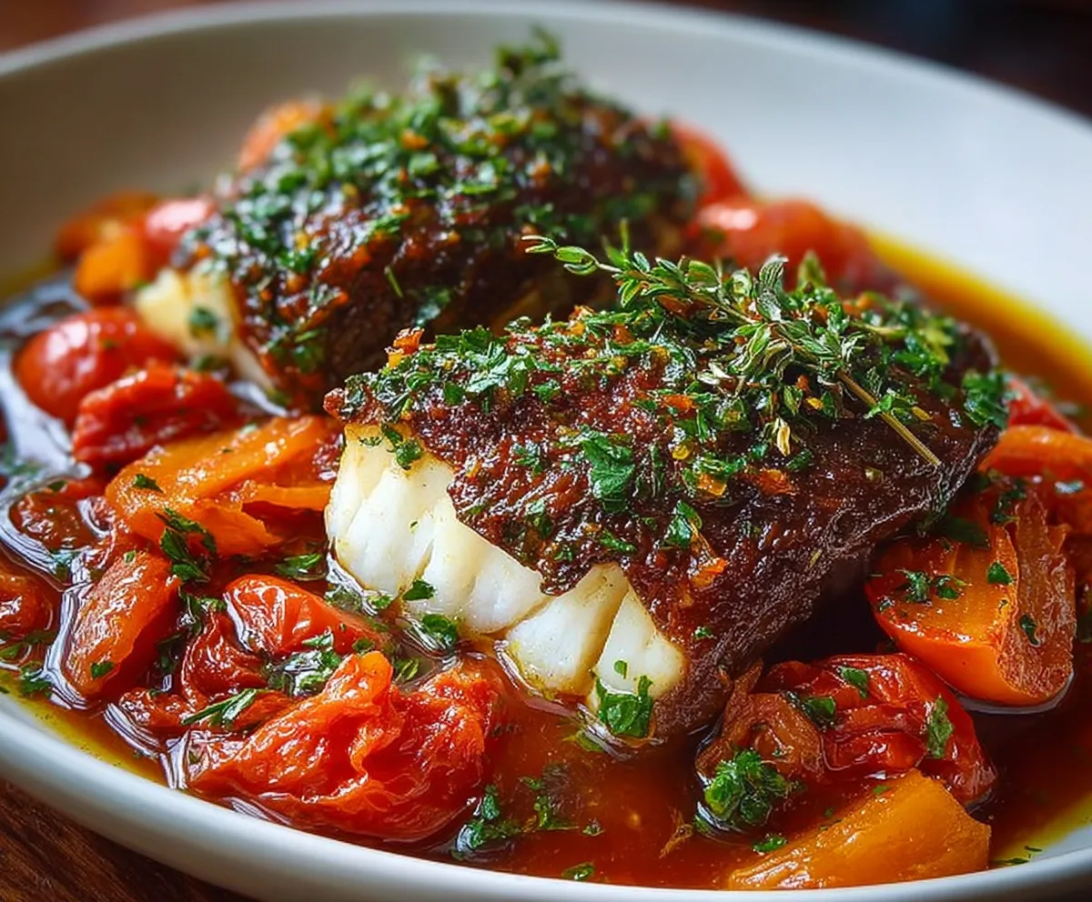 Hearty Red Wine Pot Roast with Veggies