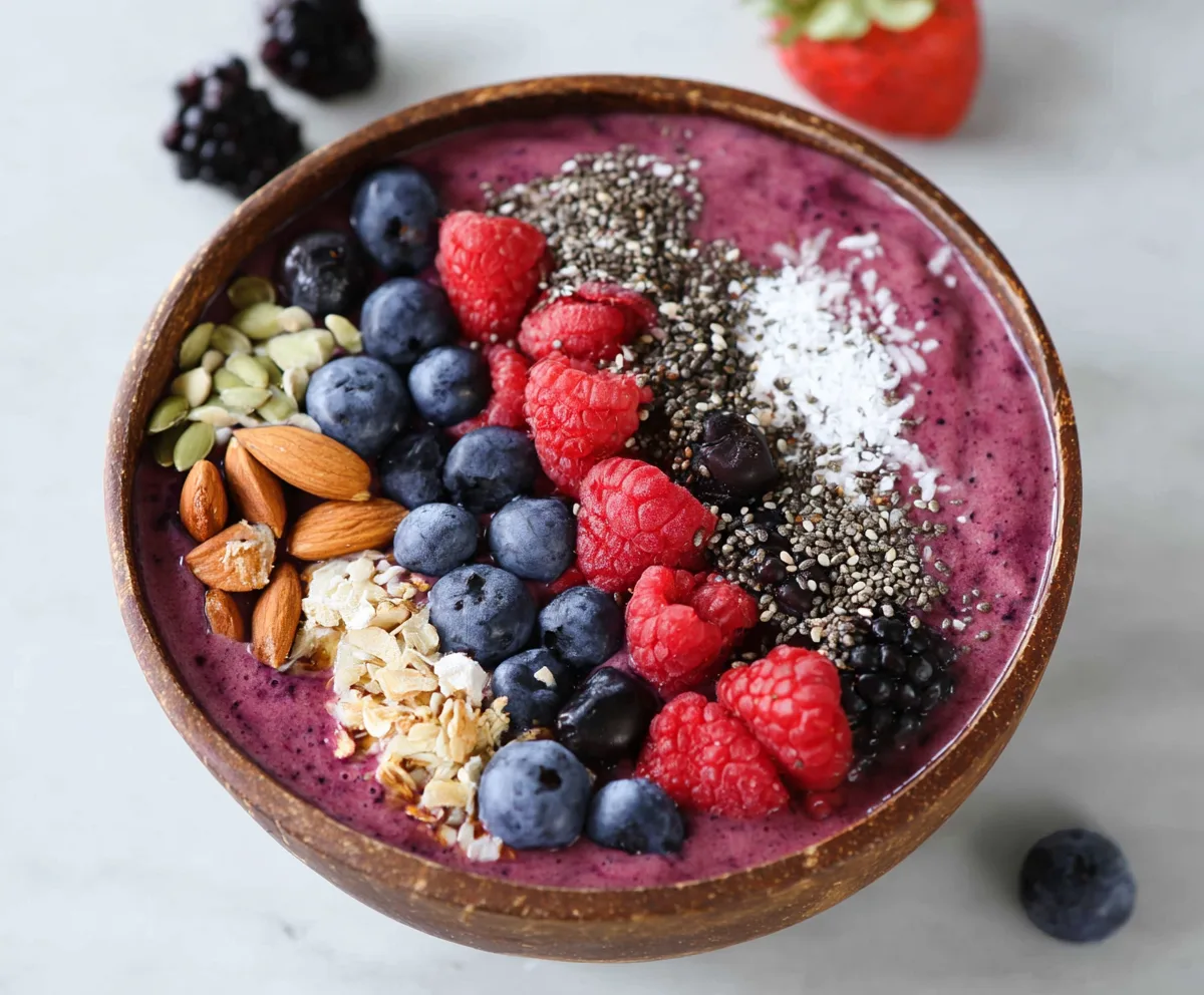 Easy Triple Berry Smoothie Bowl